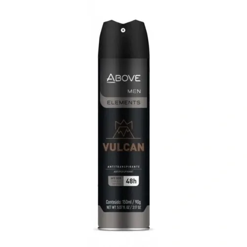 DESODORANTE ABOVE MEN AEROSSOL ELEMENTS VULCAN 150ML