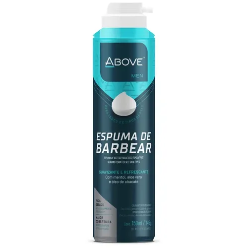 ESPUMA BARBEAR ABOVE SUAVIZANTE E REFRESCANTE 150ML