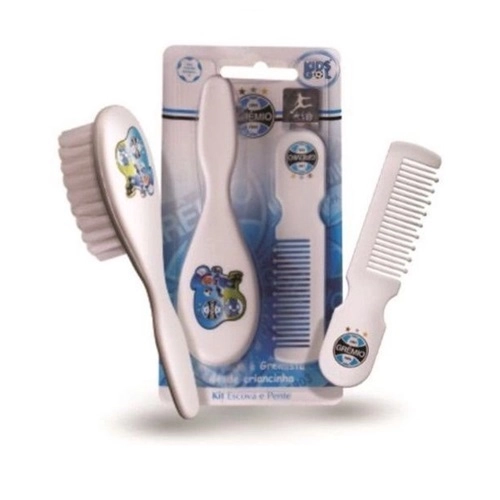 KIT KIDSGOL GREMIO ESCOVA CABELO + PENTE