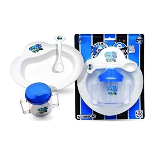 KIT KIDSGOL REFEICAO GREMIO 401 COPO PRATO E COLHER 