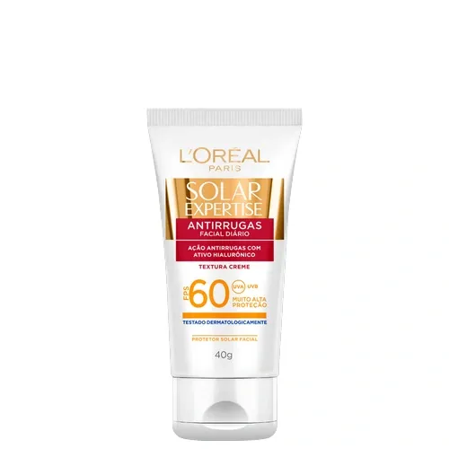 PROTETOR LOREAL F60 SOLAR EXPERTISE FACIAL ANTIRRUGAS 40G