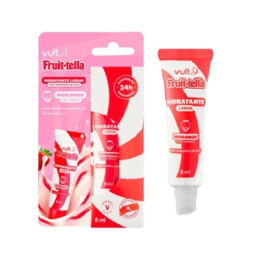 HIDRATANTE LABIAL VULT FRUIT TELLA FRUIT MIX MORANGO/CREME 8ML