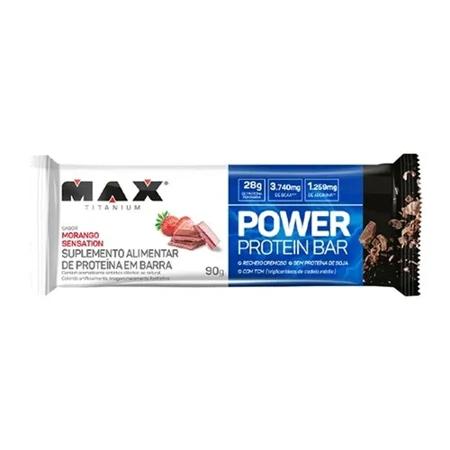 MAX POWER PROTEIN BAR DARK MORANGO SENSATION 41G