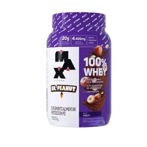 Whey 100%Protein Max Titanium Dr Peanut Avela Po 900G