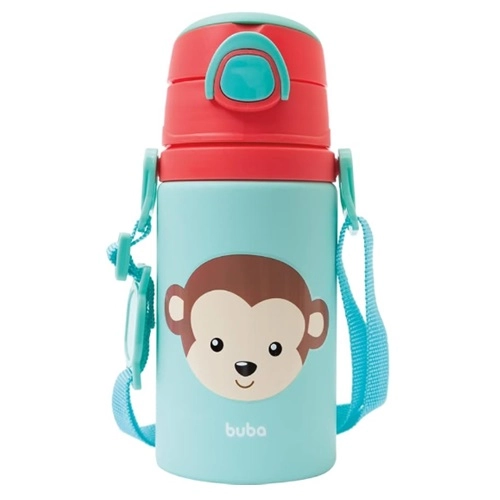 GARRAFA BUBA ALUMINIO ANIMAL FUN MACACO 12116 400ML