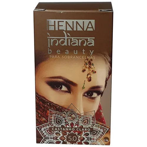HENNA INDIANA BEAUTY CASTANHO CLARO 1,1G