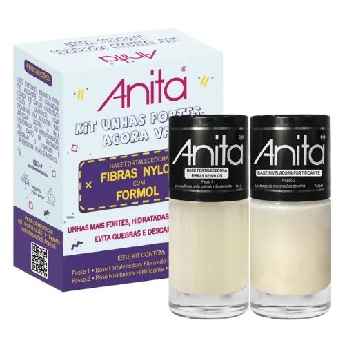 KIT ESMALTE ANITA UNHAS FORTES AGORA VAI