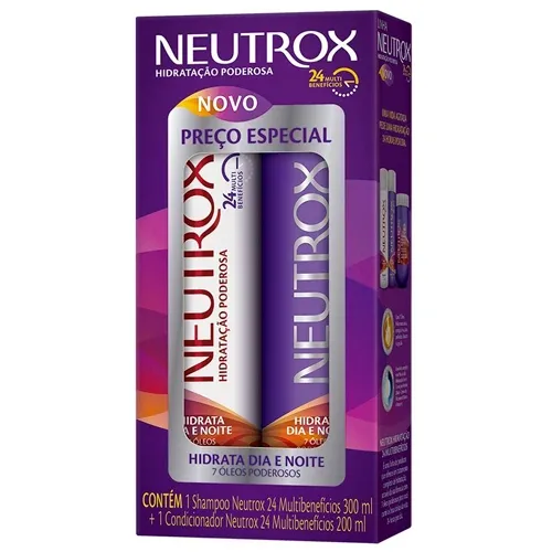 KIT SHAMPOO E CONDICIONADOR NEUTROX MULTIBENEFIC 300ML+200ML