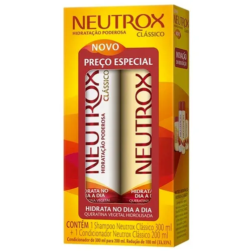 KIT NEUTROX CLASSICO SHAMPOO 300ML+CONDICIONADOR 200ML