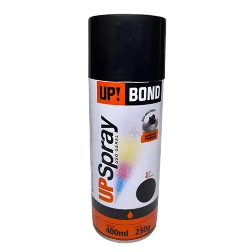 Upbond Spray Uso Geral Preto Brilhante 400Ml