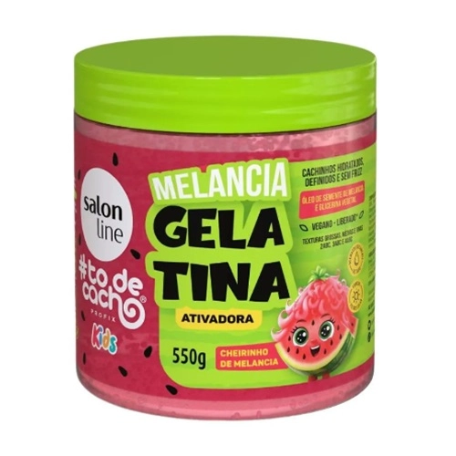GELATINA CAPILAR SALON LINE KIDS TODECACHO MELANCIA 550G