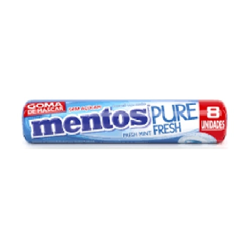 Mentos Pure Fresh Chiclete Sem Acucar Sabor Fresh Mint 8Un